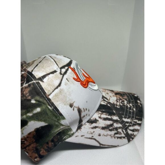 White Camouflaged Browning Baseball Cap Hat - Picture 3 of 4